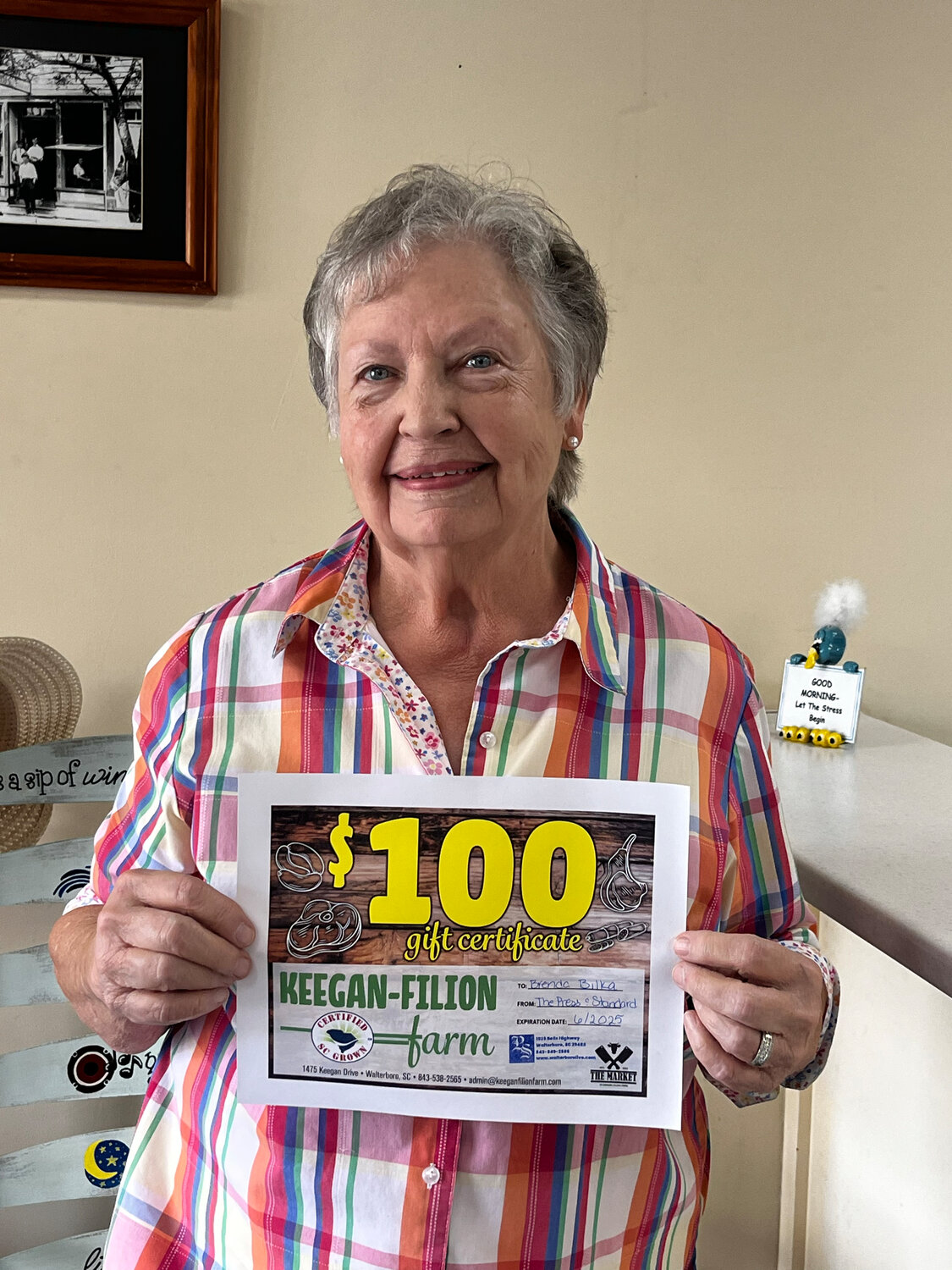 This month's Subscription Winner Walterboro Live